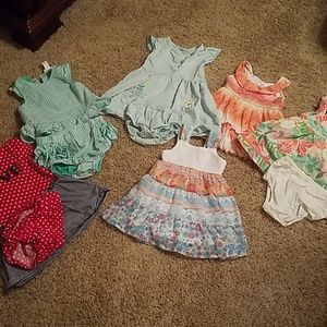 6/$15 12 month dresses